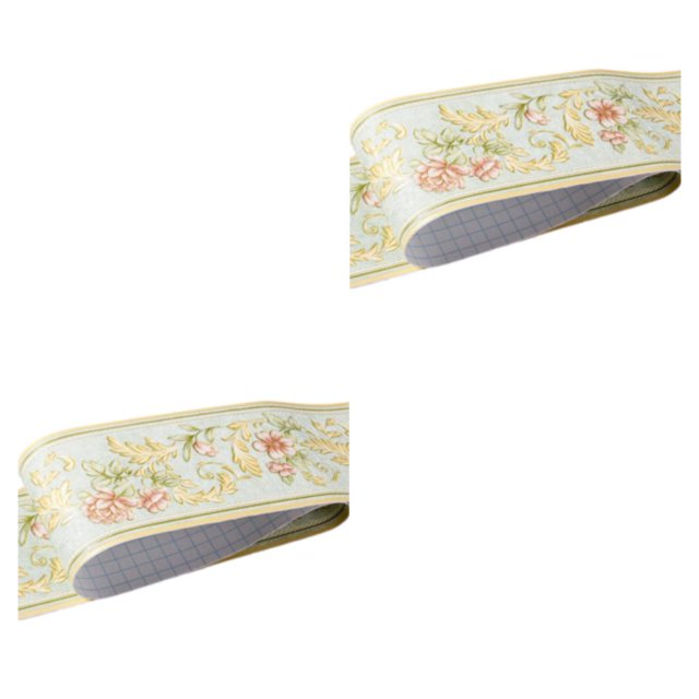 relayinert Wood Marbling SelfAdhesive Skirting Line Exquisite And Easy Maintenance And Environmentally Friendly PVC Durable Green garden 2Set