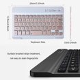 thumbnail image 4 of YOPTOP Mini Wireless Bluetooth Keyboard Compatible with iPad 9th 2021/ 8th 2020 /7th Generation 10.2 inch  iPad Pro  iPad Air  iPad Mini  All iPhones and Other Bluetooth Enabled Devices,black, 4 of 5