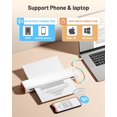 thumbnail image 2 of Thermal Portable Bluetooth Tattoo Stencil-Printer - Compact Inkless Printer for Phone & Laptop, M08F-Letter Portable Printers Wireless for Travel, Home Use, Vehicles, Office, School(8.5" X 11" Paper), 2 of 5