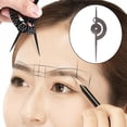 thumbnail image 3 of HILABEE Étriers de Ratio Précis Microblading Règle pour Sourcils Flexible Amovible Réutilisable Règle en Acier Inoxydable Outils de Mesure pour Maquillage Noir, 3 of 9