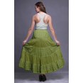 thumbnail image 4 of Bimba Jupe en Coton à 5 Niveaux pour Femmes Jupe Longue en Coton Imprimée Été, 4 of 5