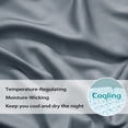 thumbnail image 3 of Bamboo Sheets Set of 4 - Rayon from Bamboo Cooling Bed Sheets, 16" Deep Pocket Fitted Sheet for Hot Sleepers, King Size Soft Wrinkle-Resistant Bedding, 3 of 8