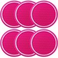 thumbnail image 1 of ORUYROP PinePoem Car Cup Holder Coaster with Bling Crystal Rhinestone, 6 Pack Universal Auto Anti Slip Cup Holder Insert Coaster, Car Interior Accessories 2.75in, 1 of 4