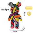 thumbnail image 1 of Giant Fluid Violence Bear Cartoon Love Violent Bear Bearbrick Colour Model Building Block Micro Diamond Bricks Kids Toy Gift Set, 1 of 4