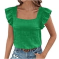 thumbnail image 1 of Liquidation d'Économies! BEFOKA T-Shirt Grande Taille pour Femmes, Blouse Décontractée d'Été pour Femmes, Mode Femme Manches Courtes Vêtement Confortable Respirant Col Rond Blouses, 1 of 4
