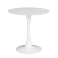 thumbnail image 1 of Velets Tulip Mid Century Modern Dining Table/Coffee Table with Round Top & Pedestal Base, Functional Table for Dining & Living Room - Perfect for Breakfast Nooks & Kitchens (White- Marble Top, 36"), 1 of 3