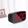 thumbnail image 4 of Digital Battery/ 2 Brightness Snooze Display Clock for Bedroom Home Bedside Elderly Kids - Red Light, 4 of 7