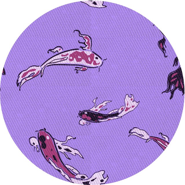 Ahgly Company Tapis d'Intérieur Lavable à la Machine, Carré, Transitionnel, Lilas Vif Violet, Tapis de Zone, 3 Pieds Carré