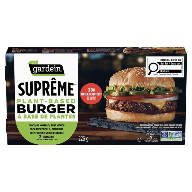 Gardein® Suprême Burger à Base de Plantes 2 pcs, 226g