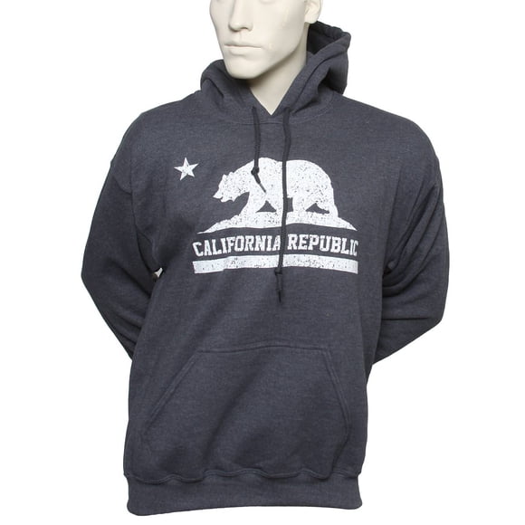 California Republic Hooded Sweatshirt - Dark Grey - Small