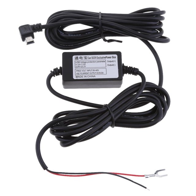 Milaget 12/24V to 5V Car Cam Hardwire Kits Power Adapters Mini USB