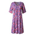 thumbnail image 2 of Robe Grande Taille Décontractée Femme Style Vacances Feminino Imprimé Décontractée Robe Grande Taille pour Dames, 2 of 7