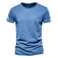 thumbnail image 3 of Besolor 3 Pack Men's Summer Shirts Big and Talls Short Sleeve Basic Tees Round Neck Athletic Workout Tee Tops, 3 of 6