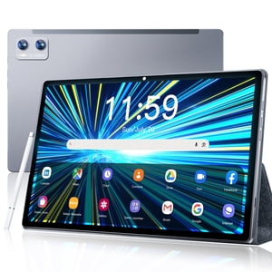 Refurbished VEAT00L Android Tablet, 10.51in FHD IPS Display, Octa-Core Processor, 8GB RAM, 64GB ROM, 256GB Expandable Storage, 6000mAh Battery, Dual SIM Slot, GPS, Dual-Band WiFi, Case and Stylus