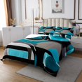 thumbnail image 3 of Erosebridal Chic Minimalism Quilt Sets for King Size Bed, Abstract Bed Set, Circle Geometry Decor 3-Piece, 3 of 5