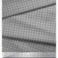 thumbnail image 3 of Soimoi Japan Crepe Satin Fabric Geometric Small Printed Fabric 1 Yard 42 Inch Wide, 3 of 3