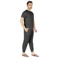 thumbnail image 2 of Inkmeso Ensemble de Pyjama Uni pour Hommes, Manches Courtes, Vêtement de Nuit à Col Rond, Ensemble de Pj, 2 of 7