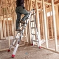 thumbnail image 4 of Lift Ladders 22 Foot Reach 5 in 1 Multi Position Aluminum Step Ladder, Silver, 4 of 9