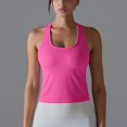 thumbnail image 2 of Timegard Yoga Tops for Women U Neck Sleeveless Racerback Stretch Workout Running Tank Top Solid Color, 2 of 8