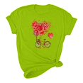 thumbnail image 5 of Meichang Chemises pour Femmes Joyeuse Saint-Valentin Hauts T-Shirts Graphiques Cœur en Bonbon Hauts Col Rond Coupe Ample Manches Courtes T-Shirts Saint-Valentin pour Femmes, 5 of 5