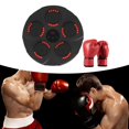 thumbnail image 1 of Machine d'Entraînement de Boxe Musicale, Cible Murale Électronique Intelligente, avec Lumières pour Enfants, Adultes, Maison, Intérieur, Gym Gants Rouges, 1 of 10
