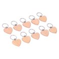 thumbnail image 2 of Wooden Key Chain, Stylish Simple Heart Shaped Wood Keychain Blanks Engrave Easily Light Weight DIY Gift  For DIY For Gift, 2 of 8