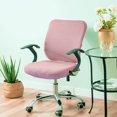 thumbnail image 1 of Housses de Siège de Chaise de Bureau Élastiques Housse de Chaise Extensible Rose, 1 of 8
