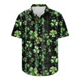 thumbnail image 5 of Weiqiqre Mens Sweatshirt Funny Love Pattern Printed Short Sleeve Quick Dry Button Down Lapel Shirt, 5 of 5