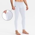 thumbnail image 2 of RKSTN Yoga Pants Men Compression Running Tights Gym Leggings Solid Color High Waist Base Layer Pants with Pockets, 2 of 5