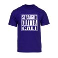 thumbnail image 1 of T-Shirt à Manches Courtes pour Hommes Straight Outta Cali - Violet - Petit, 1 of 1