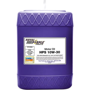 Royal Purple 35130 HPS 10W-30 High Performance Street Synthetic Motor Oil with Synerlec - 5 Gallon