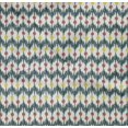 thumbnail image 4 of oneOone Organic Cotton Poplin Twill Fabric Chevron Ikat Printed Craft Fabric BTY 42 Inch Wide, 4 of 4