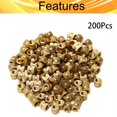 thumbnail image 4 of Wekity M4x6mm Female Thread Knurled Nuts,200PCS Hx6mm OD Brass Threaded Insert Embedment Nuts Hydraulic Welded Joint Injection Molding Assortment Kit for 3D Printing Injection Molding-0621, 4 of 5