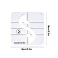 thumbnail image 4 of Agiferg Acrylic DIY Sewing Patchwork Ruler Special-shaped Hollow Sewing Kit Patchwork Template, 4 of 4