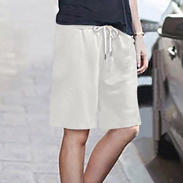 Zanvins Summer Sale Women's Casual Loose Pockets Drawstring Shorts