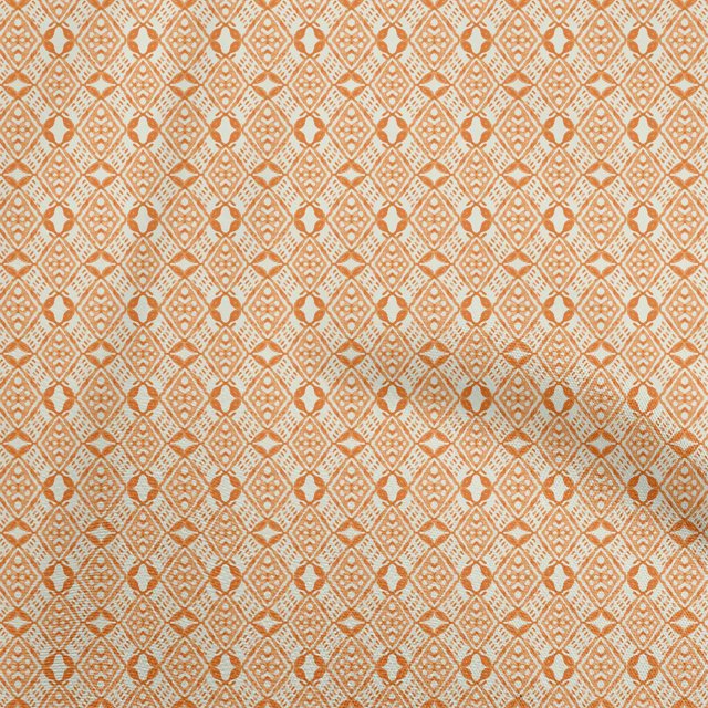 oneOone Polyester Spandex Mustard Yellow Fabric Geometric Craft Projects Decor Fabric Printed By The Yard 56 Inch Wide