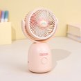 thumbnail image 4 of Mini Fan 500Mah Rechargeable Personal Fan Summer Creative Usb Charging Portable Silent Keychain Mini Fan Handheld For Travel Walking Hiking, 4 of 5