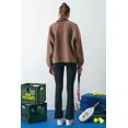 thumbnail image 5 of Blu Pepper Women's Mocha Snap Button Faux Fur Fleece Jacket, 5 of 5