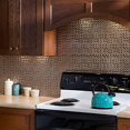 thumbnail image 3 of Fasade Terrain Vinyl Backsplash Panel Brushed Nickel 6x6 Inch Sample, 3 of 3