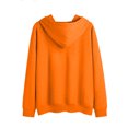thumbnail image 3 of Penkiiy Chandails à Capuche pour Femmes Chandail à Manches Longues Imprimé Col Rond avec Capuche et Polaire Orange Y2K Vêtements, 3 of 4