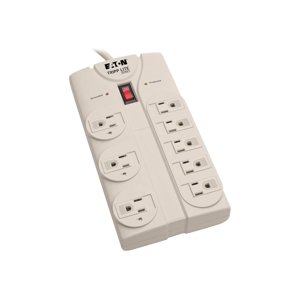 Eaton Tripp Lite Series Surge Protector 120V 5-15R 8 Outlet 8' Cord 1440 Joule - Surge protector - AC 120 V - output connectors: 8