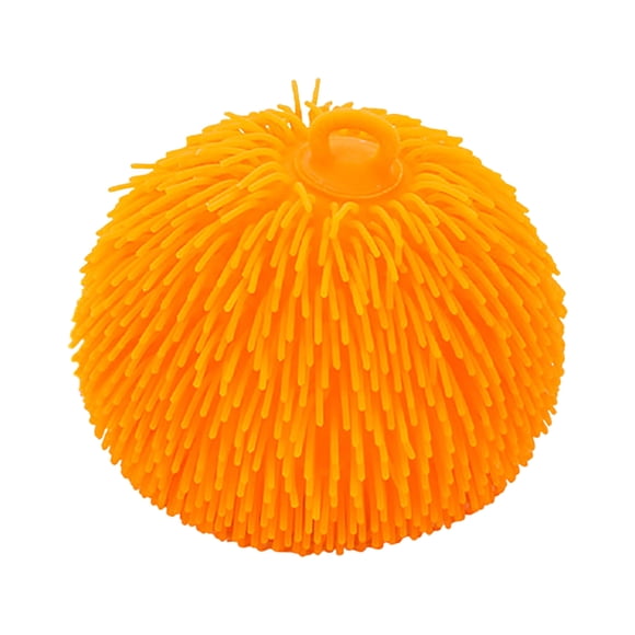 larppty Orange Puffer Balls Stress Stretchy Sensory Ball Spiky Stress Relief and Sensory Stimulation for Fun Fidget Anxiety Game Classroom Prizes Party Favors(C)