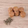 thumbnail image 3 of 30 Pcs Poignée Ronde en Bois pour Tiroir de Meuble Forme Champignon avec Vis, 3 of 8