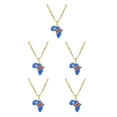 thumbnail image 3 of Maytalsory Lightweight And Comfortable Necklace Featuring Africa Map Pendant Statement Congo 5Set, 3 of 6