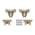 thumbnail image 1 of Lock For Wooden Jewelry Box, Easy To Install Come With Screws Pad Lock Latch Hasp Pad Lock, Cabinet Box Latch Hasp Zinc Alloy For Jewelry Box Cabinet, 1 of 8