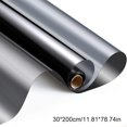 thumbnail image 2 of Window Film Privacy Reflective Mirror Film Removable Heat Insulation Stick, Gray, 30CM x 200CM, 2 of 8