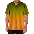 thumbnail image 2 of XDZJLR Mens Shirts Casual Short Sleeve Button Down Beach Tropical Summer Tops, 2 of 4