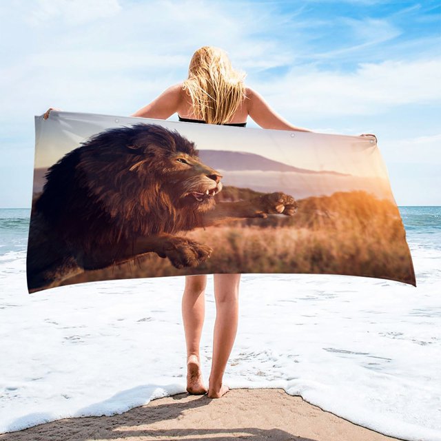 XZNGL Sand Towel Beach Towel Microfiber Beach Towel Super Lightweight Colorful Bath Towel Sandproof Beach Blanket Multi-Purpose Towel for Travel Swimming Pool 30X60 Inch