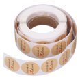 thumbnail image 3 of 1 Roll Kraft Paper Stickers Handmade with Love Design Cute Heart Stationery Label Stickers for Food Labeling, 3 of 14