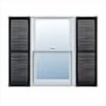 thumbnail image 2 of Exterior Solutions Persiennes Standard pour Extérieur, Volet en Vinyle, Noir (Paire), 15 Pouces x 39 Pouces, 2 of 2